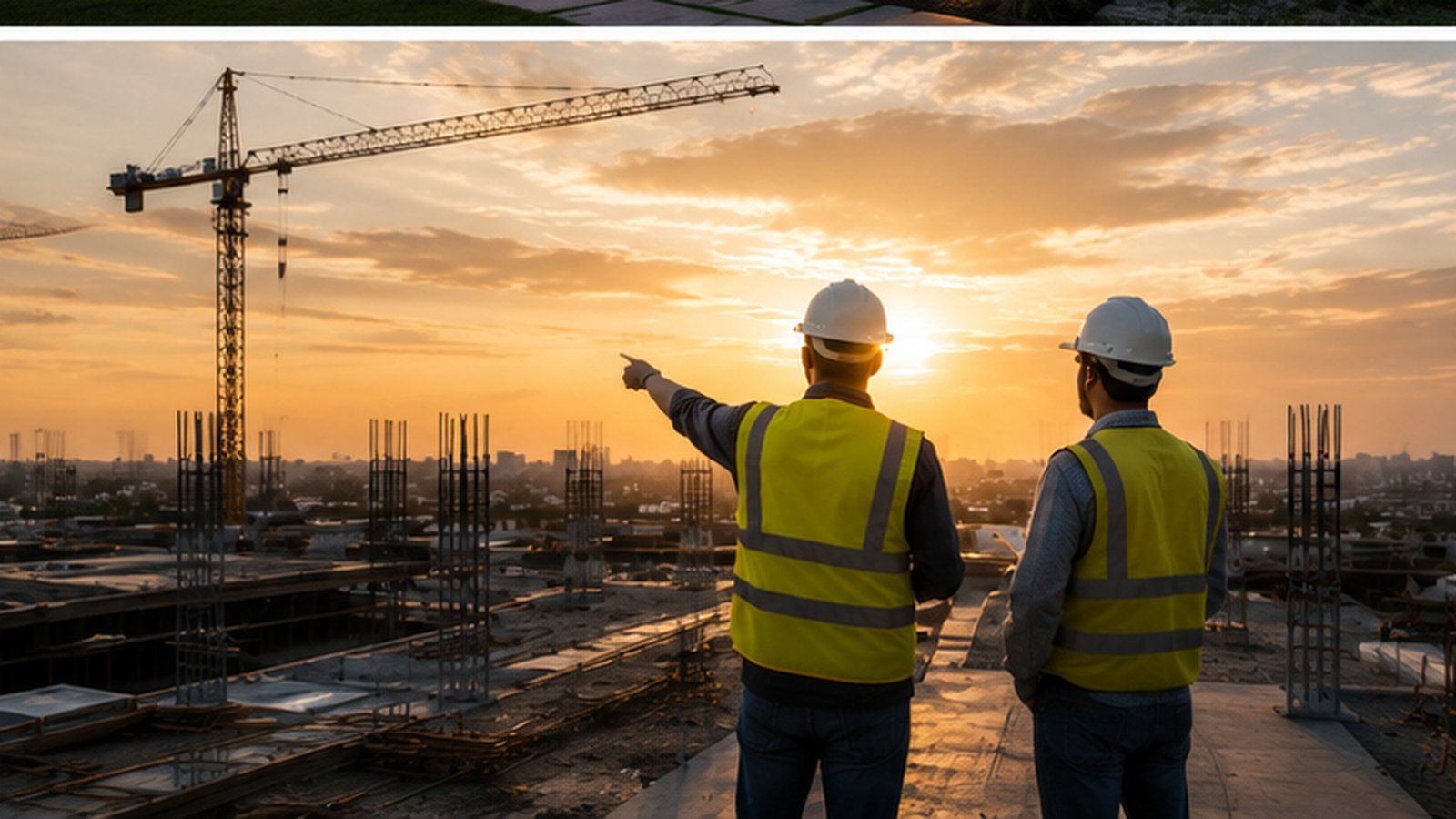 Equipo técnico planificando un proyecto de construcción